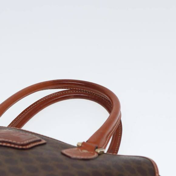 CELINE Macadam Canvas Hand Bag PVC Leather Brown Auth yk13181 - Picture 8 of 16